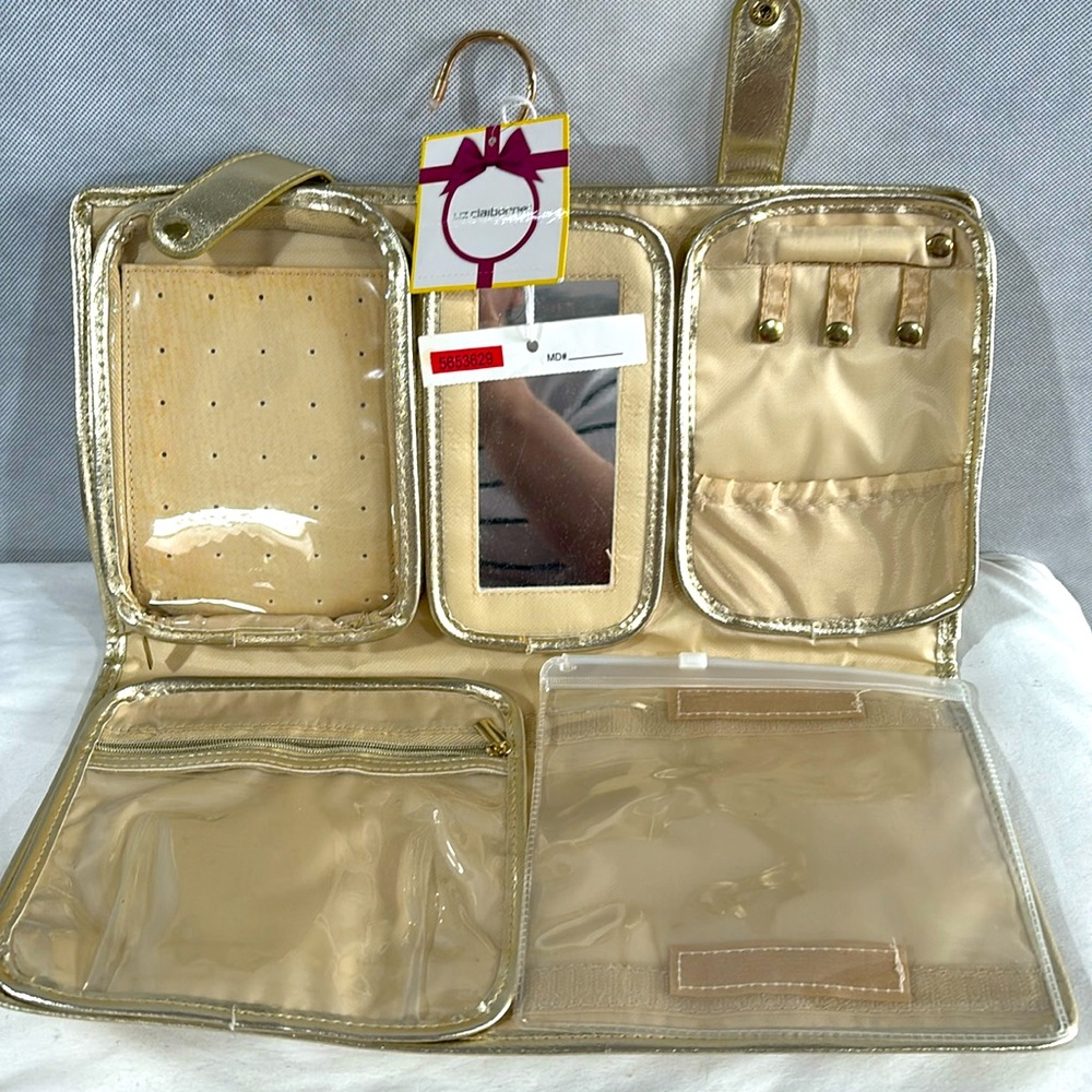 Liz Claiborne JEWELRY/Cosmetic Folding Travel Cases/hanger.